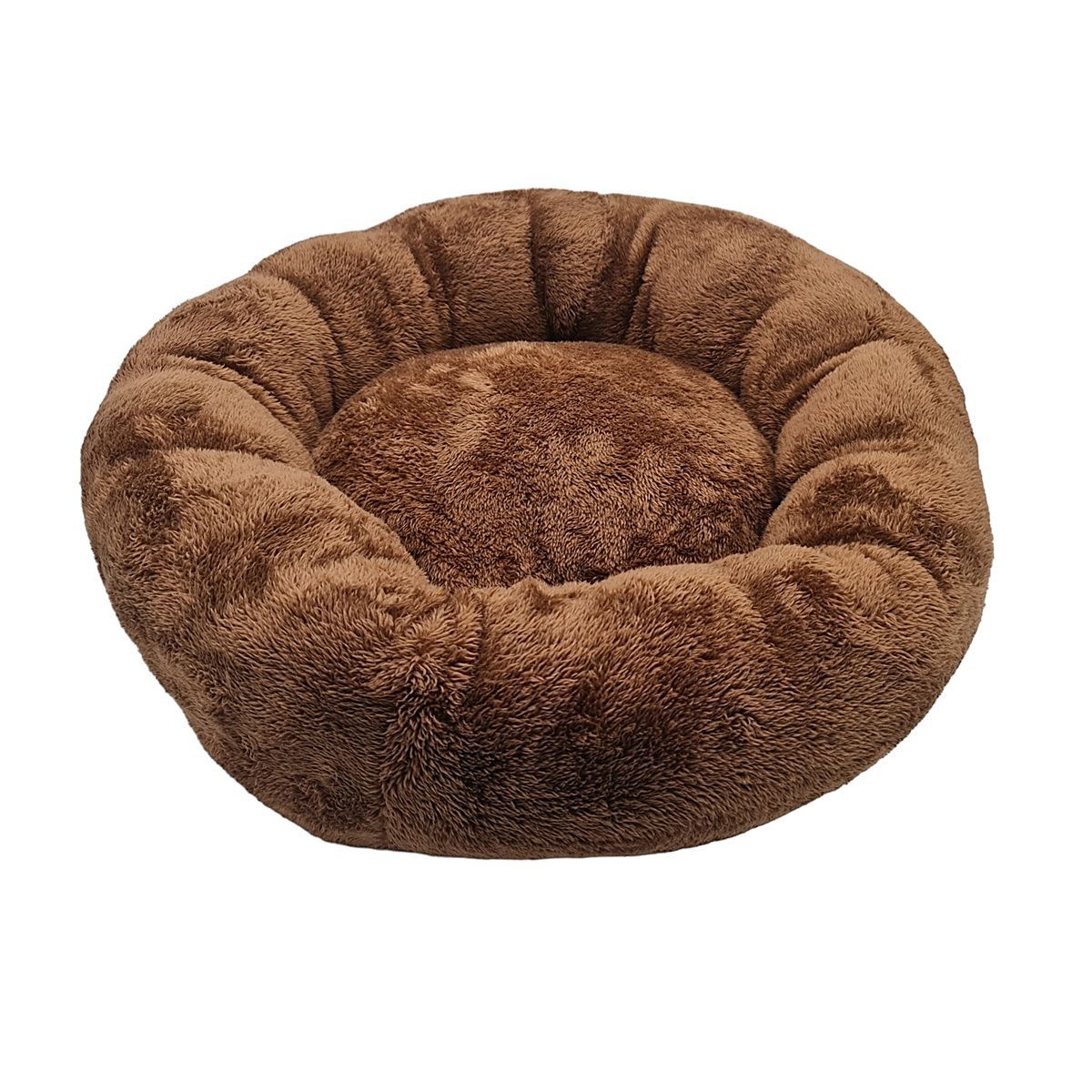 GENERICO - CAMA PARA PERROS Y GATOS DONUT LITE MARRON T - XL