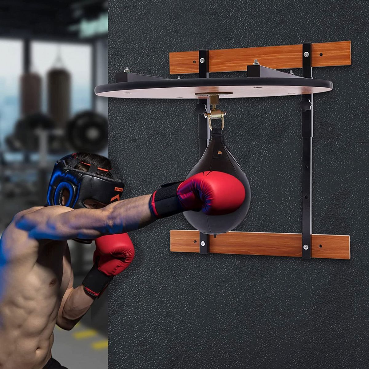 ALPHA GYM - Soporte para pera boxeo Plataforma Profesional Speedball Box