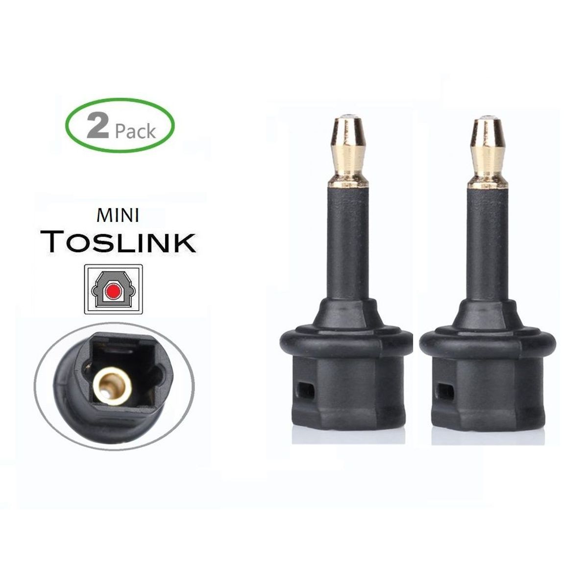 GENERICO - CONECTOR MINI TOSLINK JACK AUDIO OPTICO 3.5 mm