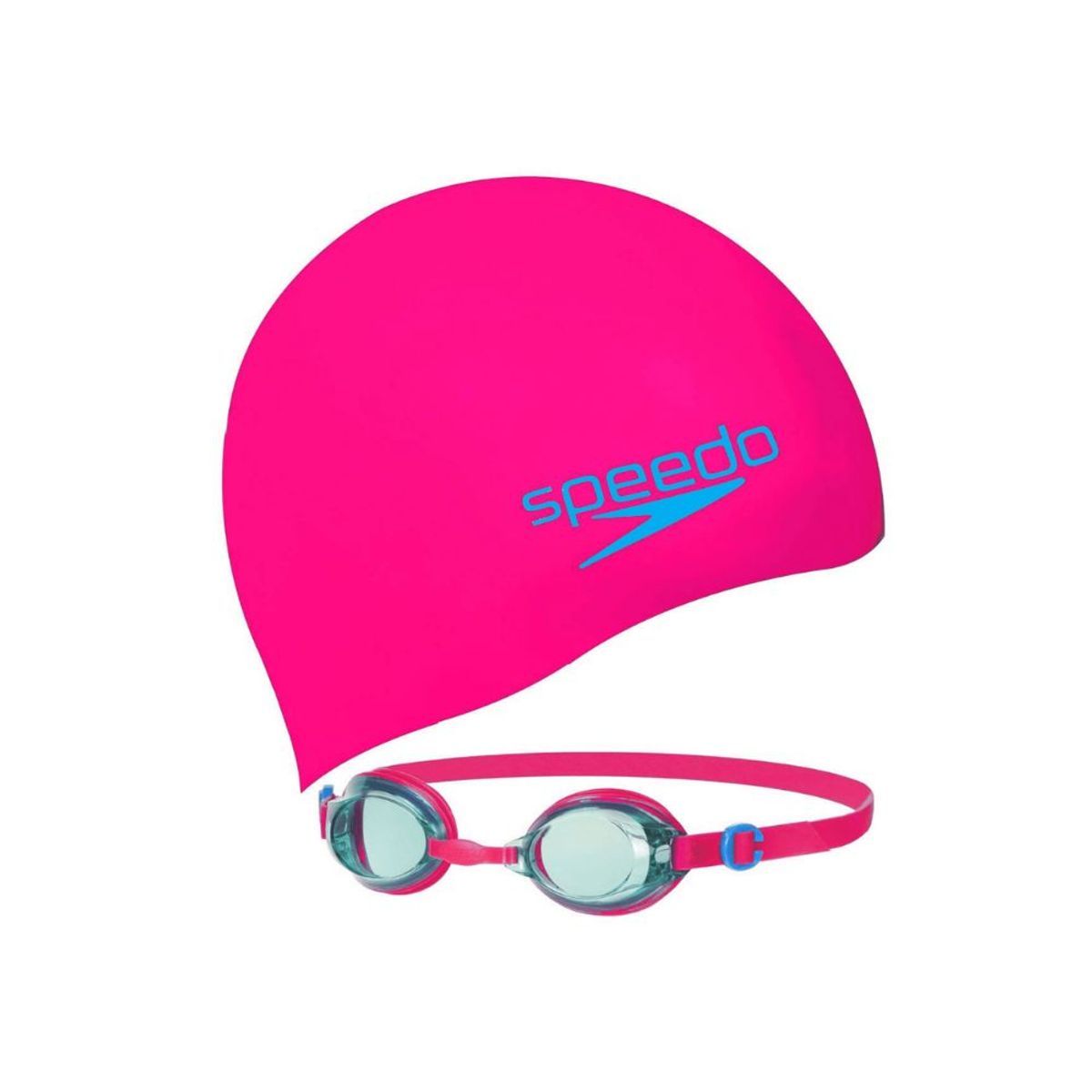 SPEEDO - Lentes Natacion Speedo Jet Jr Swim Set Rosado