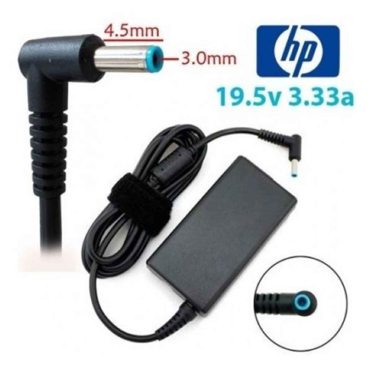 GENERICO - Cargador Genérico HP Para Laptop 19-5v 3-33a 65w