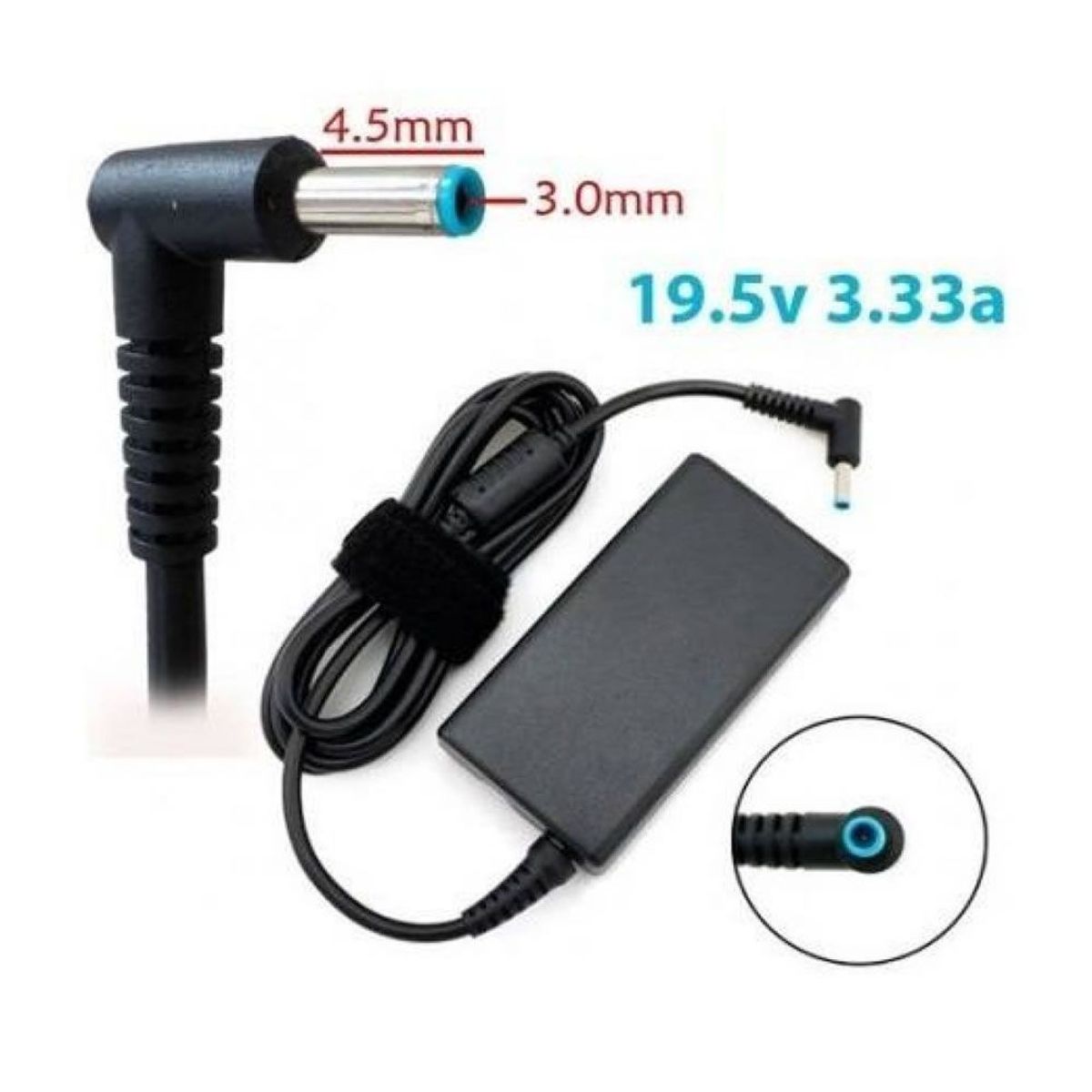 GENERICO - Cargador Genérico HP Para Laptop 19-5v 3-33a 65w