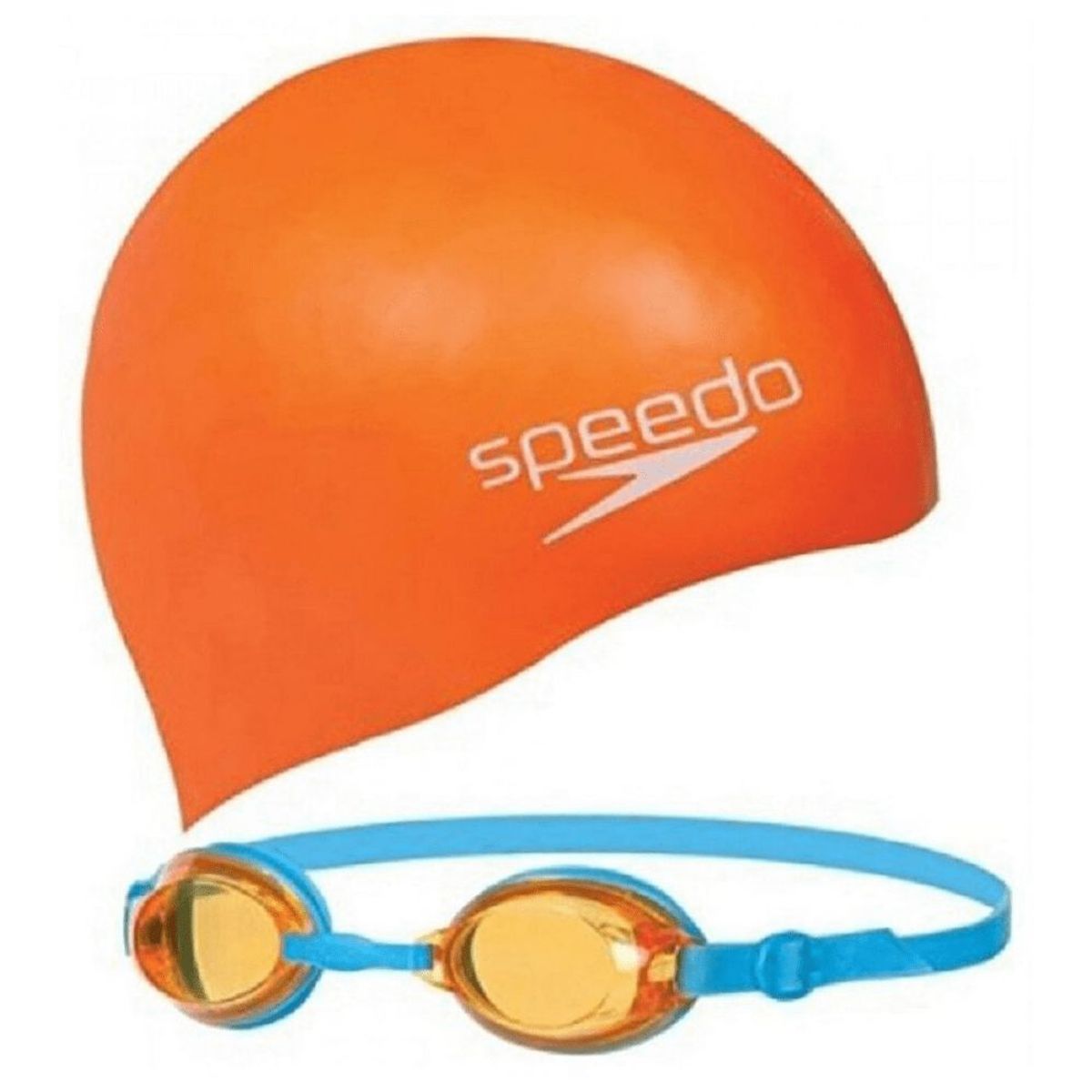 SPEEDO - Lentes Natacion Speedo Jet Jr Swim Set Naranja
