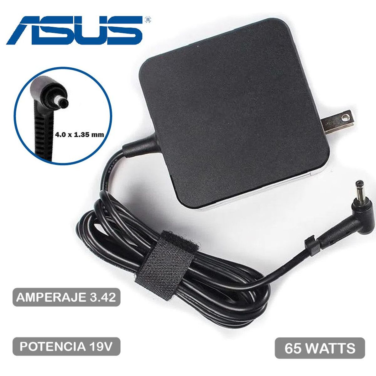 GENERICO - Cargador Genérico Asus 19v 3-42a 4-0x1-35mm 65w