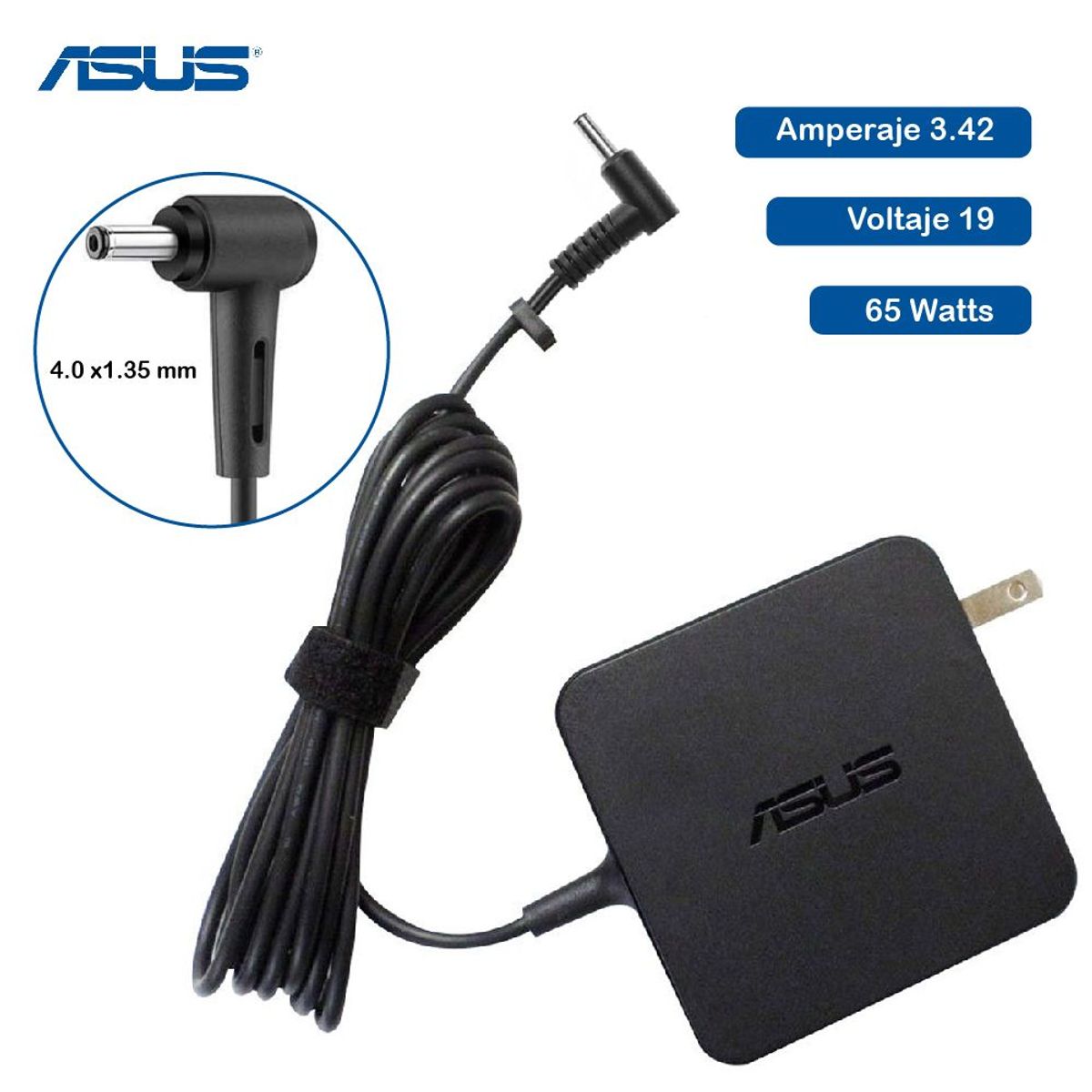 GENERICO - Cargador Genérico Asus 19v 3-42a 4-0x1-35mm 65w
