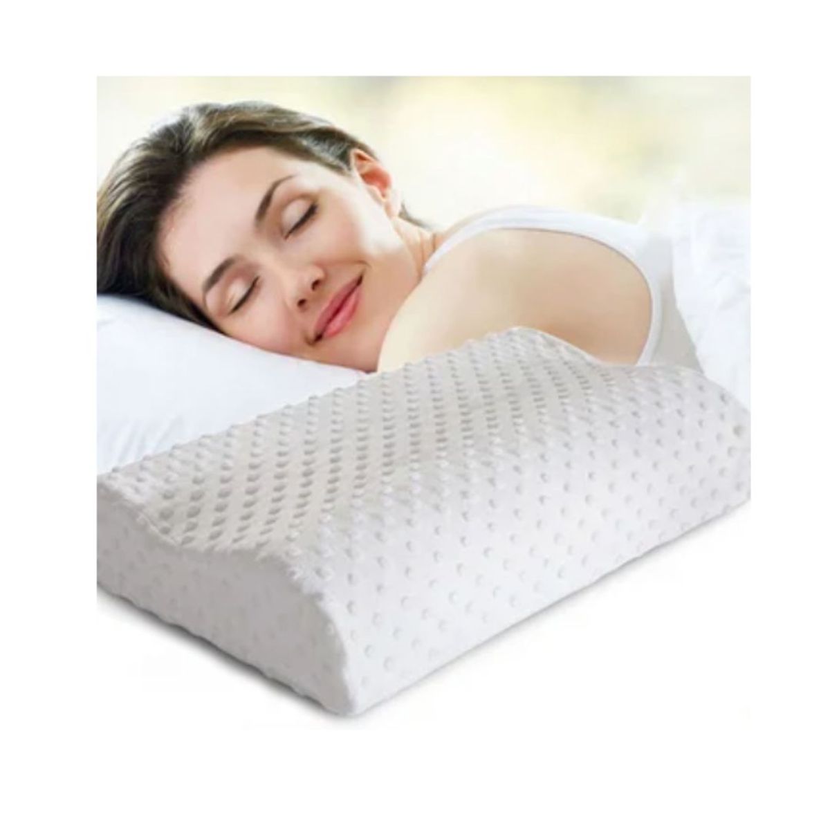 OEM - Almohada Ortopédica Viscoelástico con Funda
