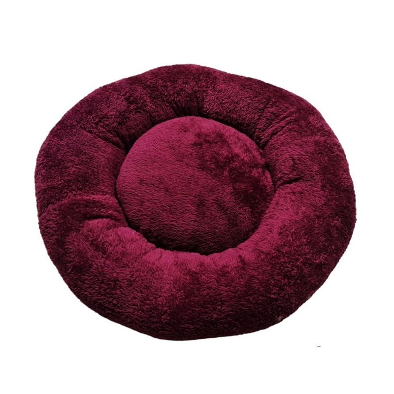 GENERICO - CAMA PARA PERROS Y GATOS DONUT LITE GUINDA T - XL