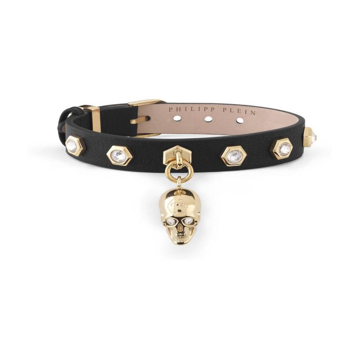 PHILIPP PLEIN - Pulsera de Piel Philipp Plein para Mujer en Negro