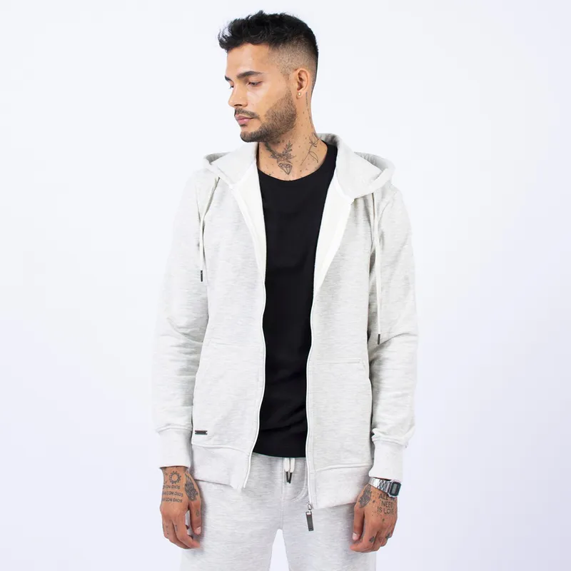 BHEVSK - Polera Basica Cremallera Melange