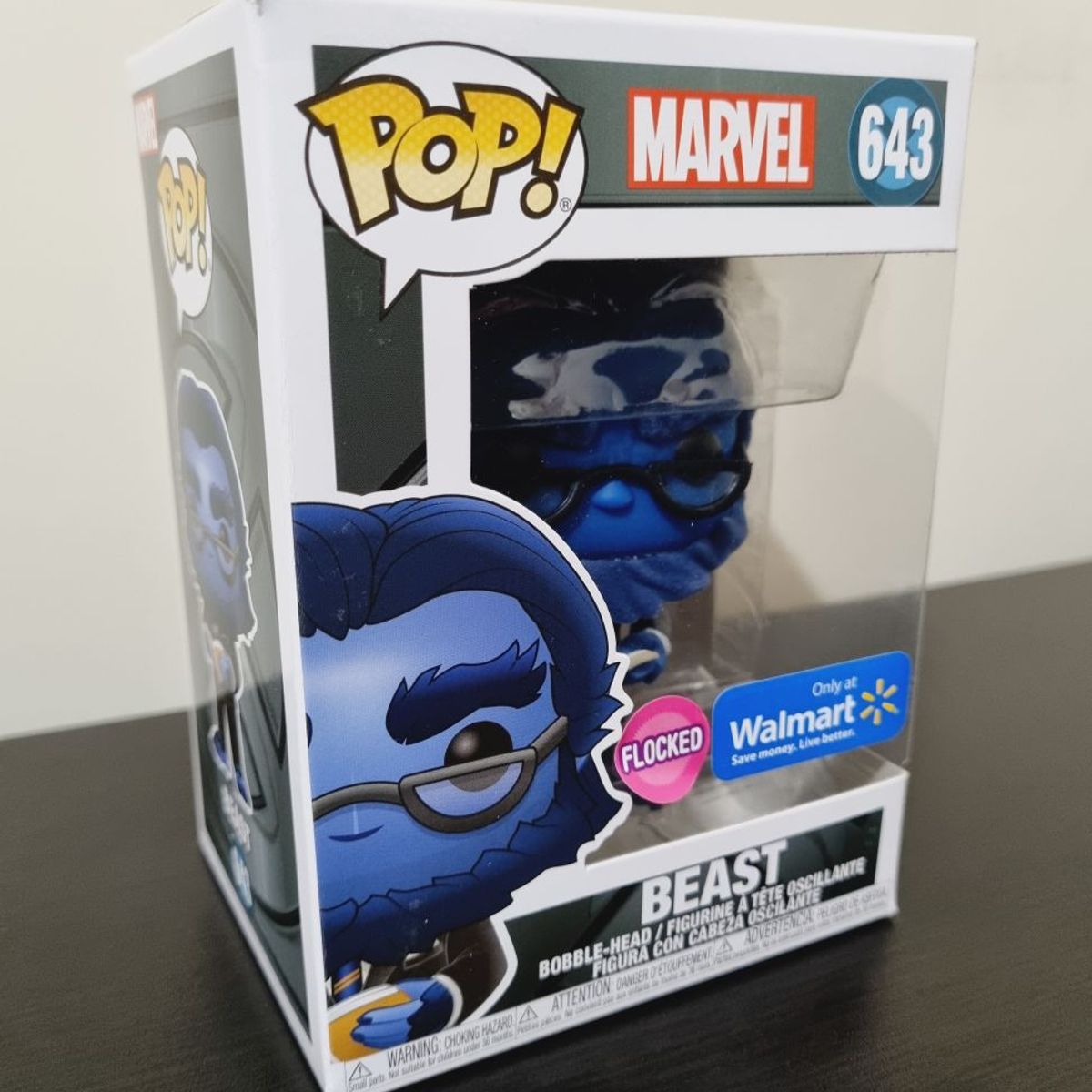 FUNKO - Funko Pop Marvel X men - Beast Flocked Exclusivo Walmart 643