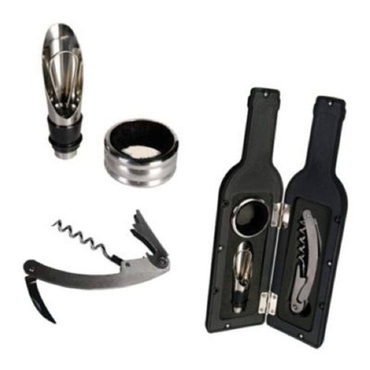 GENERICO - Kit de Herramientas Para Abrir Vino 3 en 1