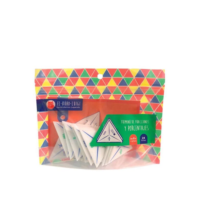 BLUE BOX - EL BUHO LUIGI - JUEGO DIDÁCTICO TRIMINO DE FRACCIONES