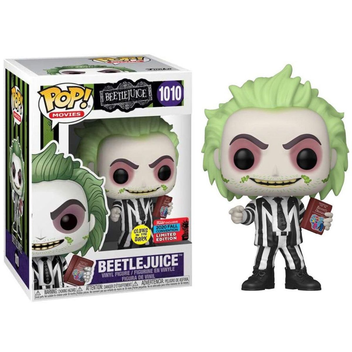 FUNKO - Funko Pop Beetlejuice With Handbook - 2020 fall convent Glow