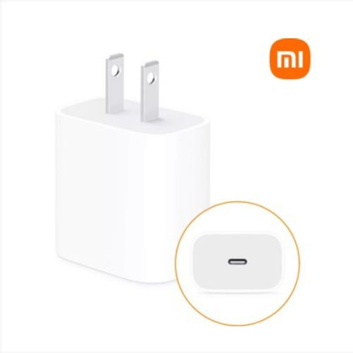 XIAOMI - Cargador Para Xiaomi 20W  TIPO C - Blanco.