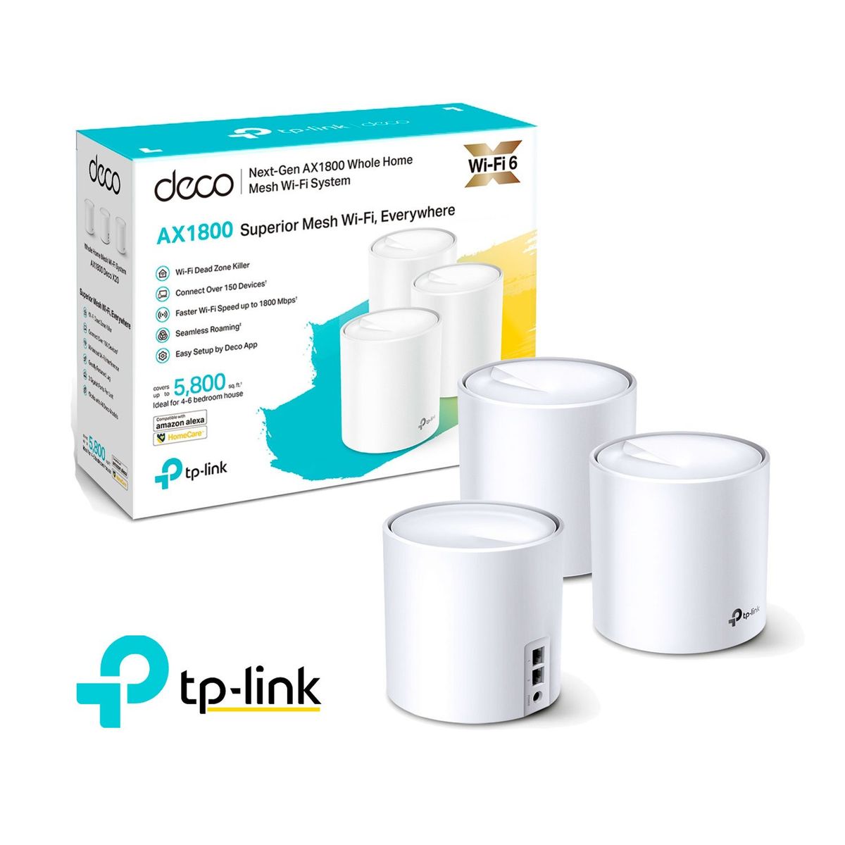 TP LINK - Tp-Link Deco X20 3 Pack Mesh Sistema Wifi 6 AX1800