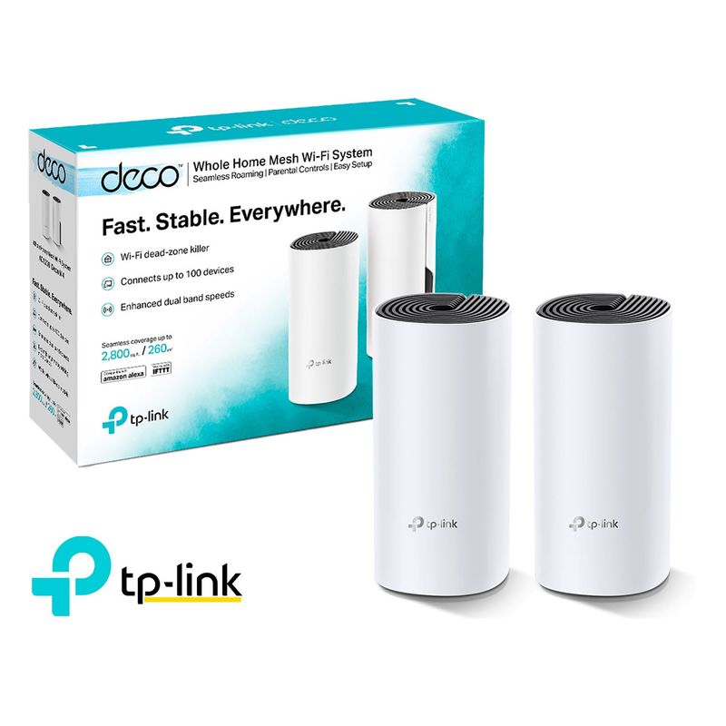 TP LINK - TP-Link Deco M4 2 Pack Sistema Wi-Fi 5 GHz 2,4 GHz Mesh AC1200