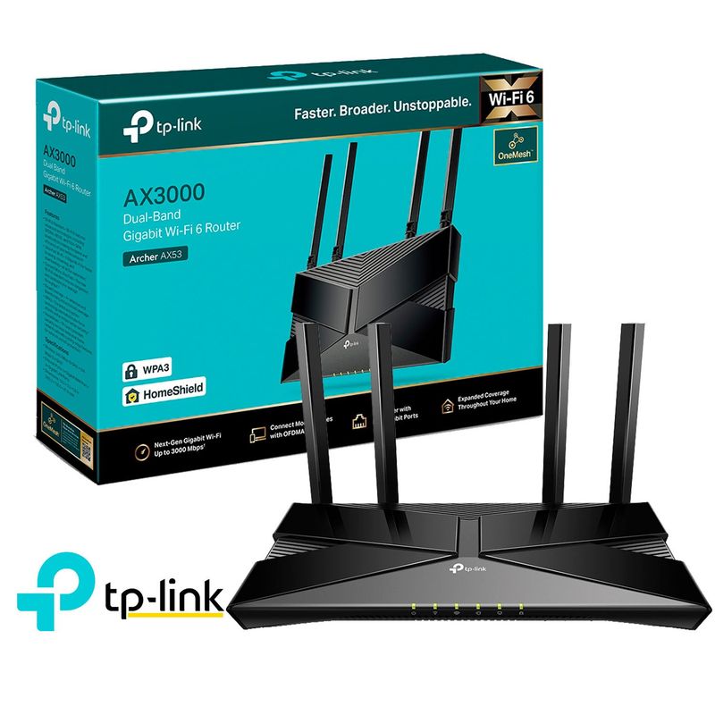 TP LINK - TP-Link Archer AX53 Wi-Fi 6 Router Dual Band AX3000