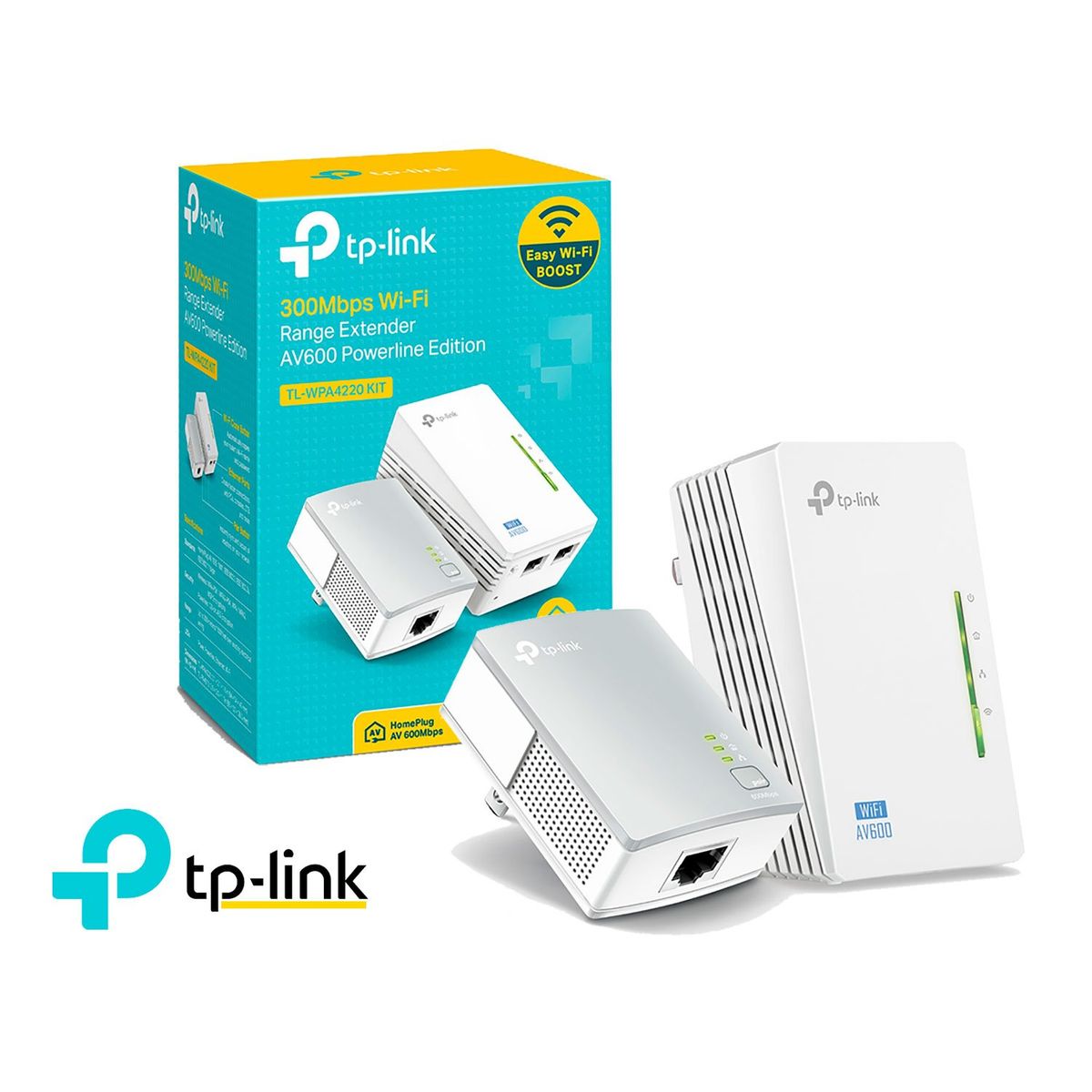 TP LINK - TP-Link Kit Extensor Powerline TL-WPA4220 KIT Wifi Av600 300mbps