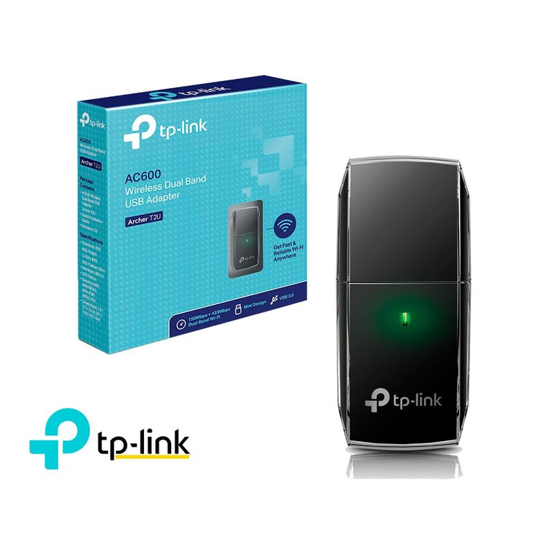 TP LINK - TP-Link Adaptador Usb Archer T2U Inalámbrico AC600 Wi-Fi