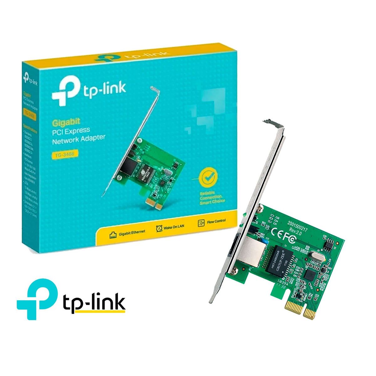 TP LINK - TP-Link Adaptador De Red TG-3468 Pci Express Gigabit Rj-45