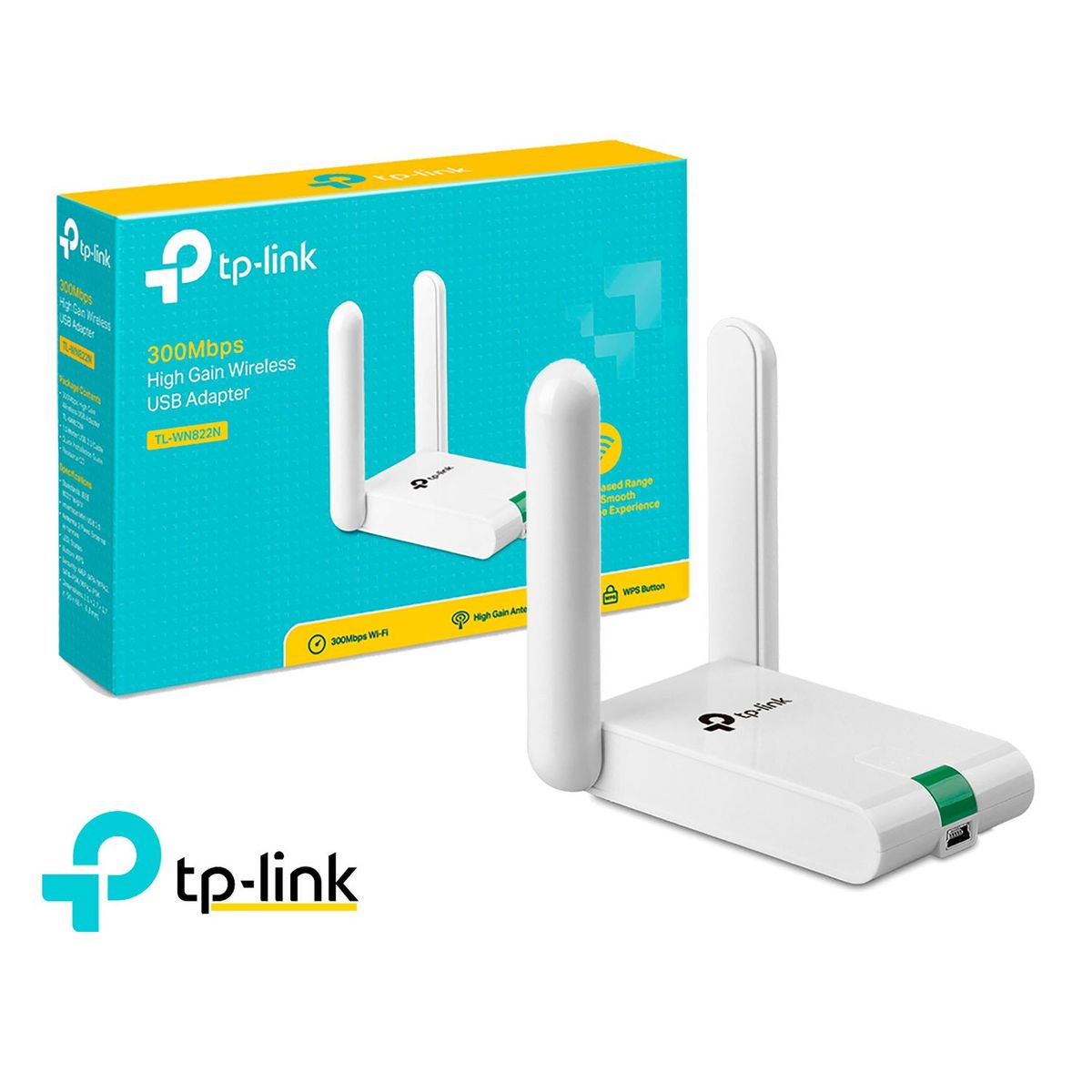 TP LINK - TP-Link Adaptador Usb TL-WN822N Wifi 2,4 GHz Usb 300Mbps