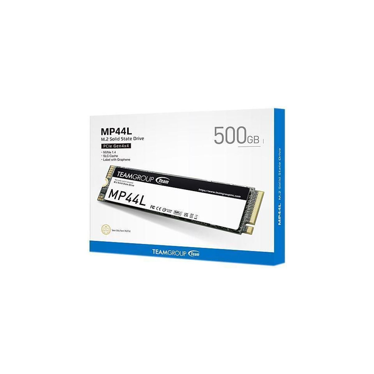 TEAMGROUP - Disco Solido SSD TeamGroup MP44L 500GB M2  PCIe TM8FPK500G0C101
