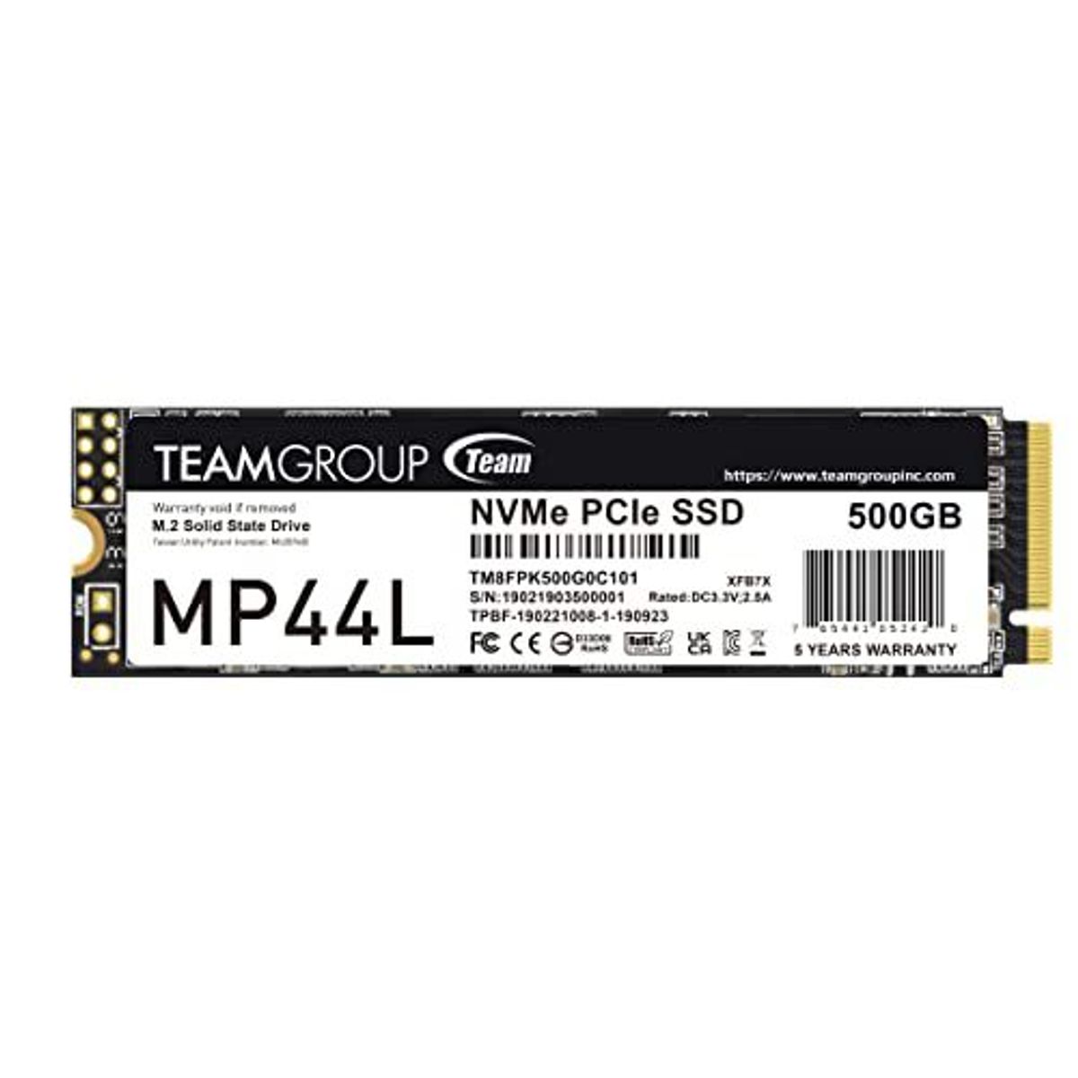 TEAMGROUP - Disco Solido SSD TeamGroup MP44L 500GB M2  PCIe TM8FPK500G0C101