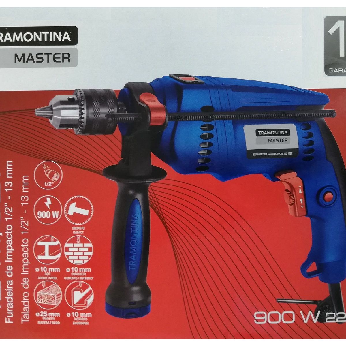 TRAMONTINA - TALADRO PERCUTOR VVR 12” 900W 42411-021 TRAMONTINA MASTER