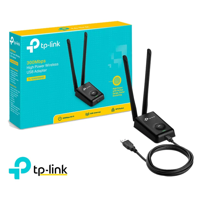 TP LINK - TP-Link Adaptador Usb Inalámbrico TL-WN8200ND 300Mbps