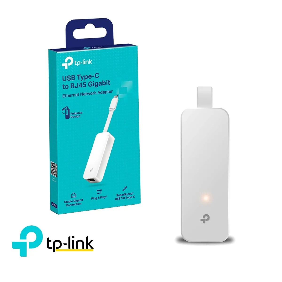 TP LINK - TP-Link Adaptador De Red UE300C Usb 3.0 Type-C a RJ45