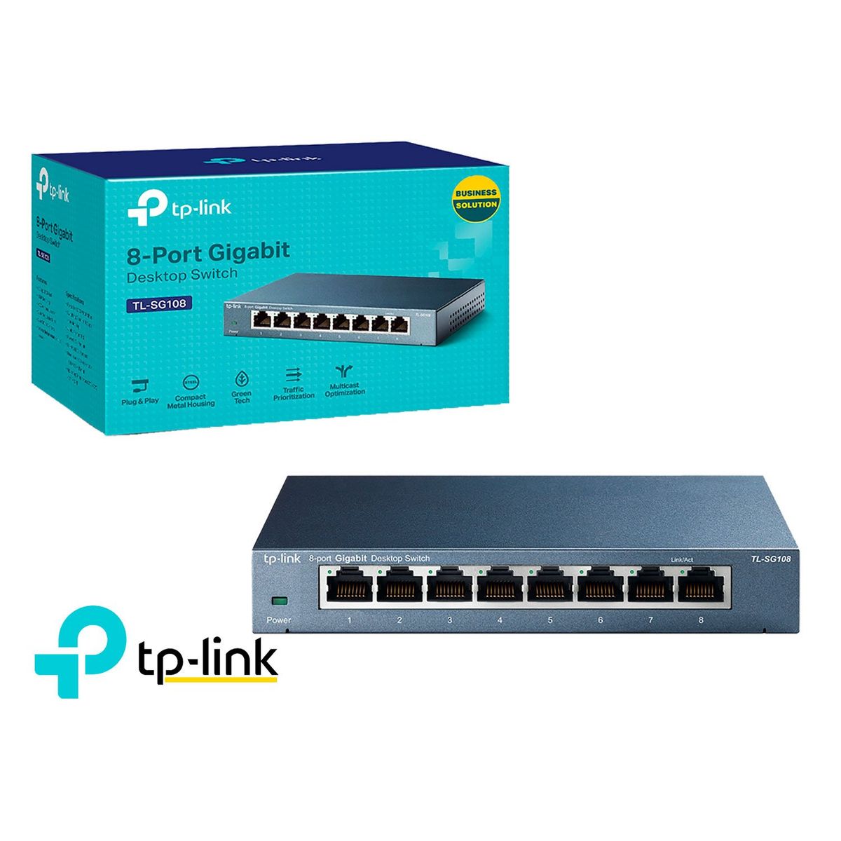 TP LINK - TP-Link Switch TL-SG108 8 Puertos de 10/100/1000mbps