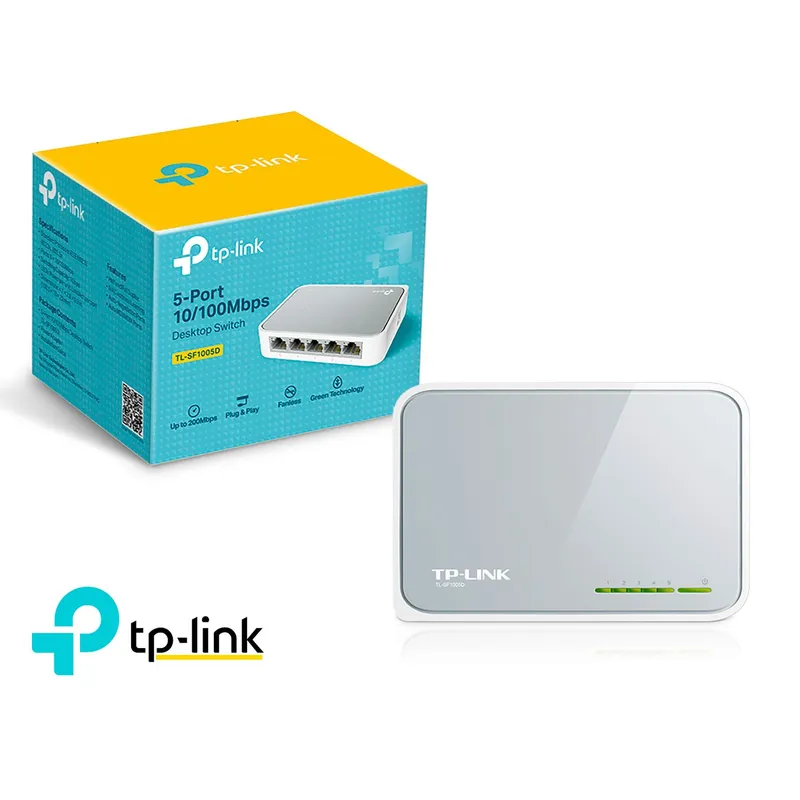 TP LINK - TP-Link Switch TL-SF1005D 5 Puertos RJ-45 10/100 Mbps Auto MDI/MDIX