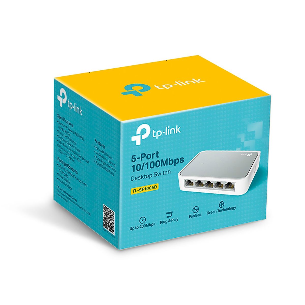 TP LINK - TP-Link Switch TL-SF1005D 5 Puertos RJ-45 10/100 Mbps Auto MDI/MDIX