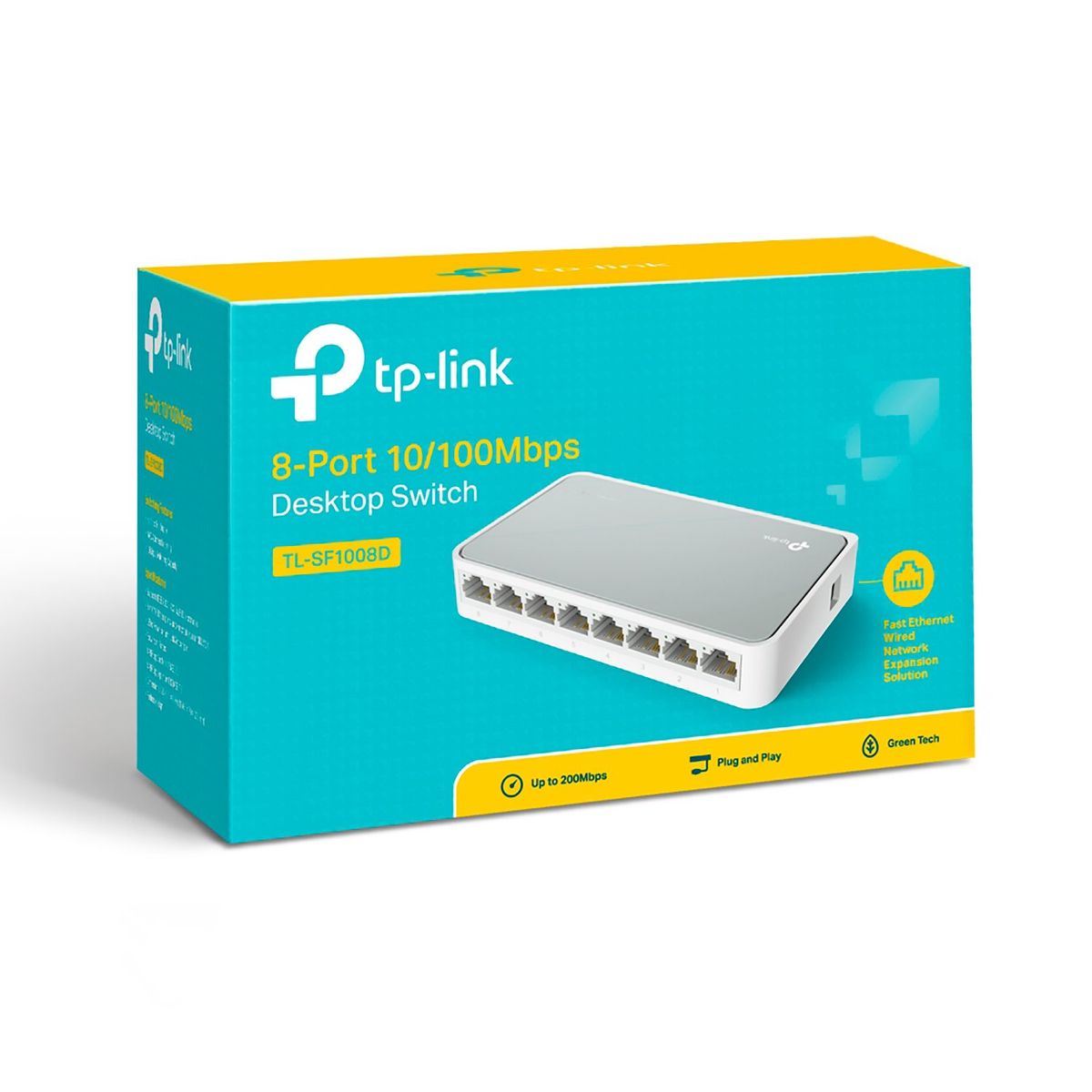 TP LINK - TP-Link Switch TL-SF1008D Con 8 Puertos de 10/100mbps