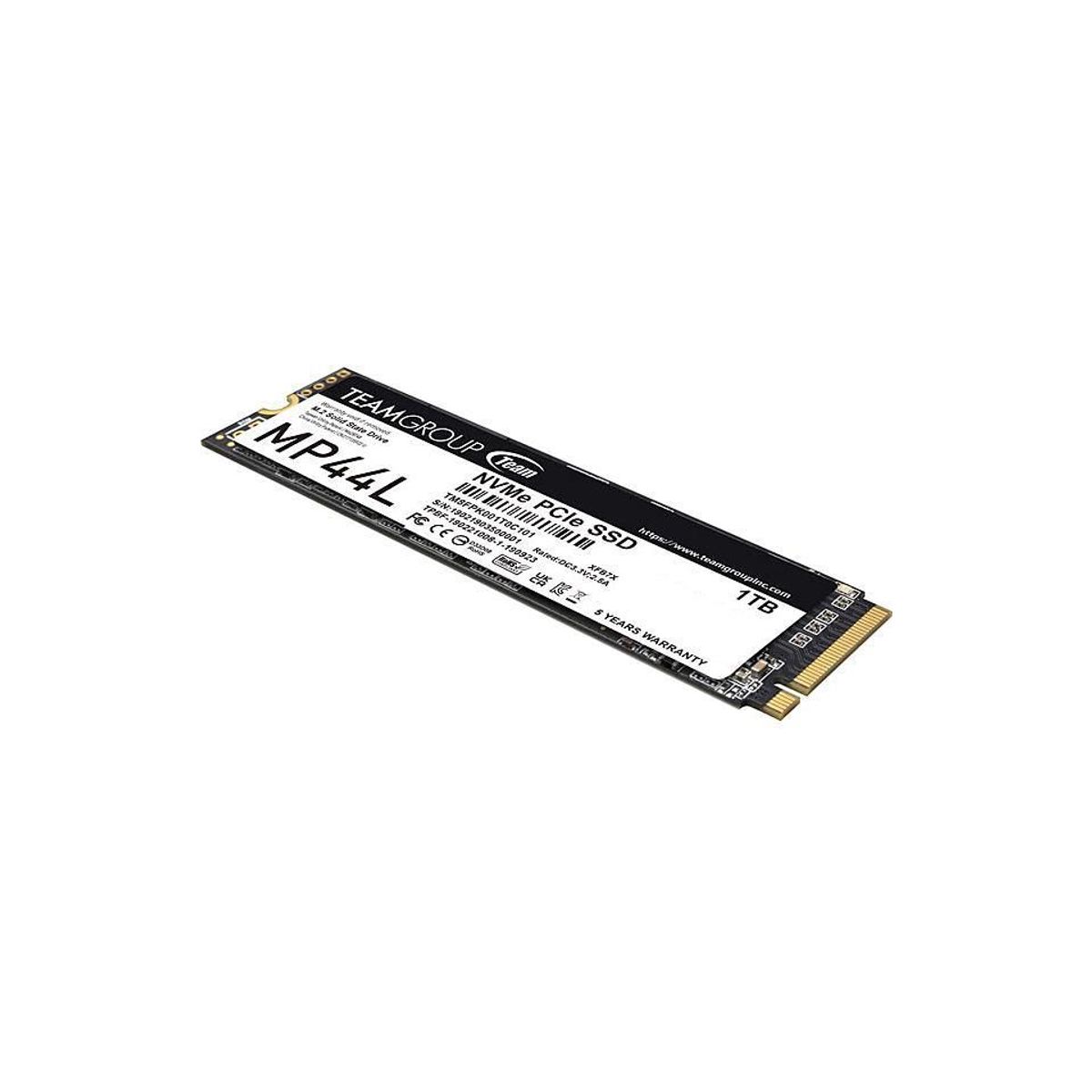 TEAMGROUP - Disco Solido SSD TeamGroup MP44L 1 TB M2 PCIe NVMe TM8FPK001T0C101