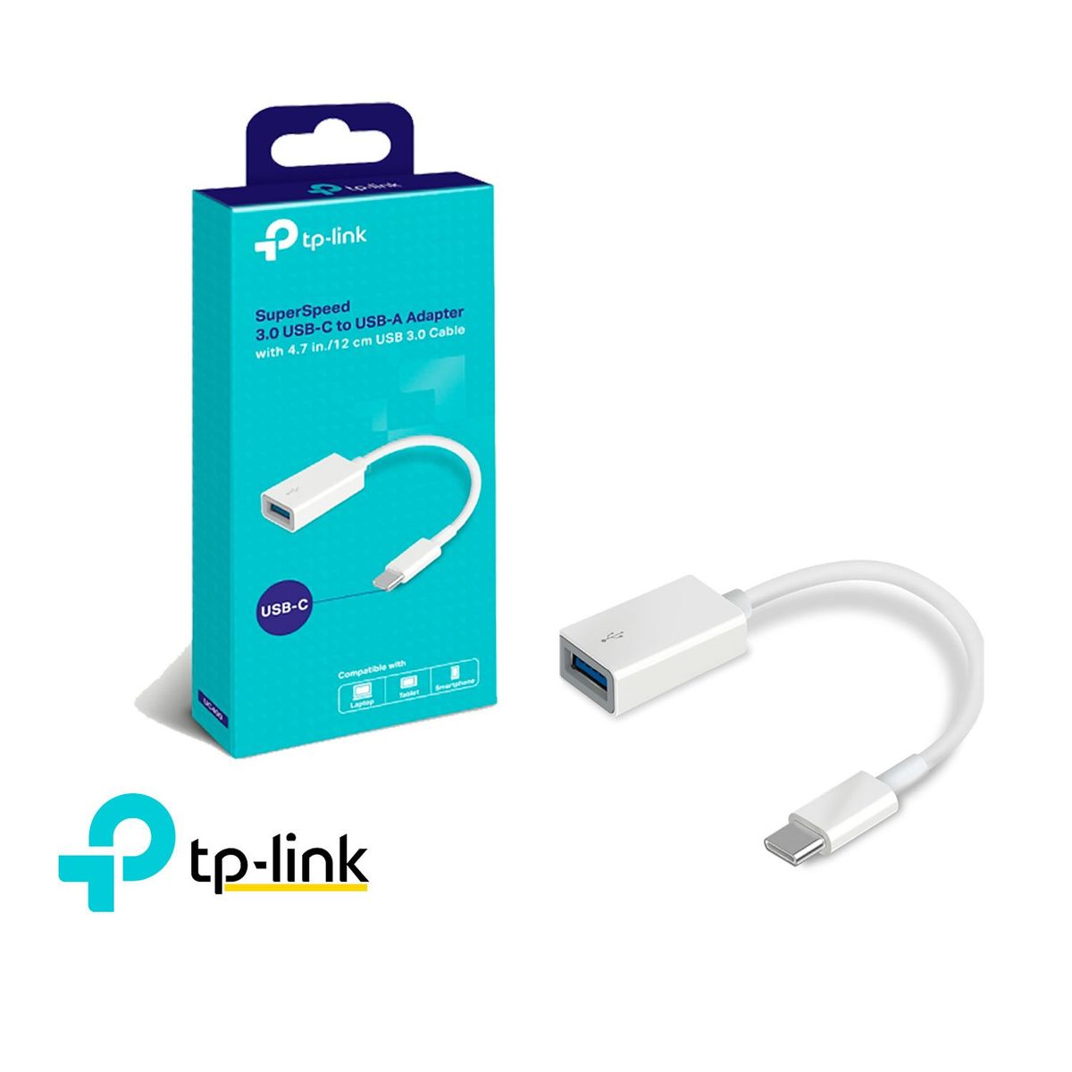 TP LINK - TP-Link UC400 Usb-c 3.0 Super Rápido A Adaptador Usb-a