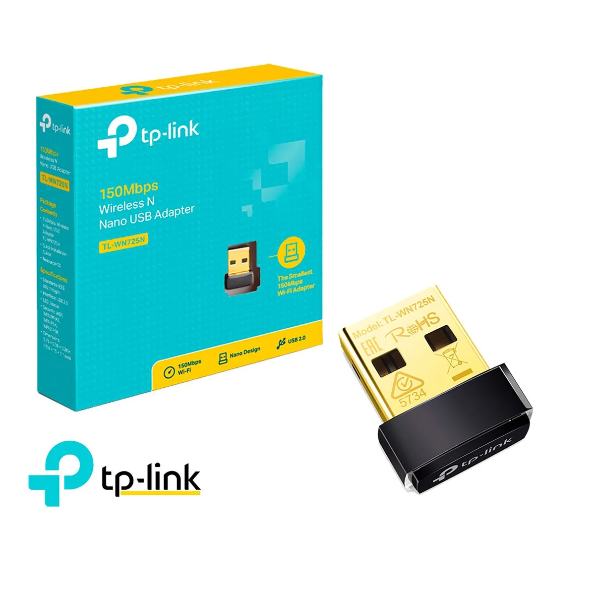 TP LINK - TP-Link Adaptador Usb Nano TL-WN725N Inalámbrico 2,4 GHz 150Mbps