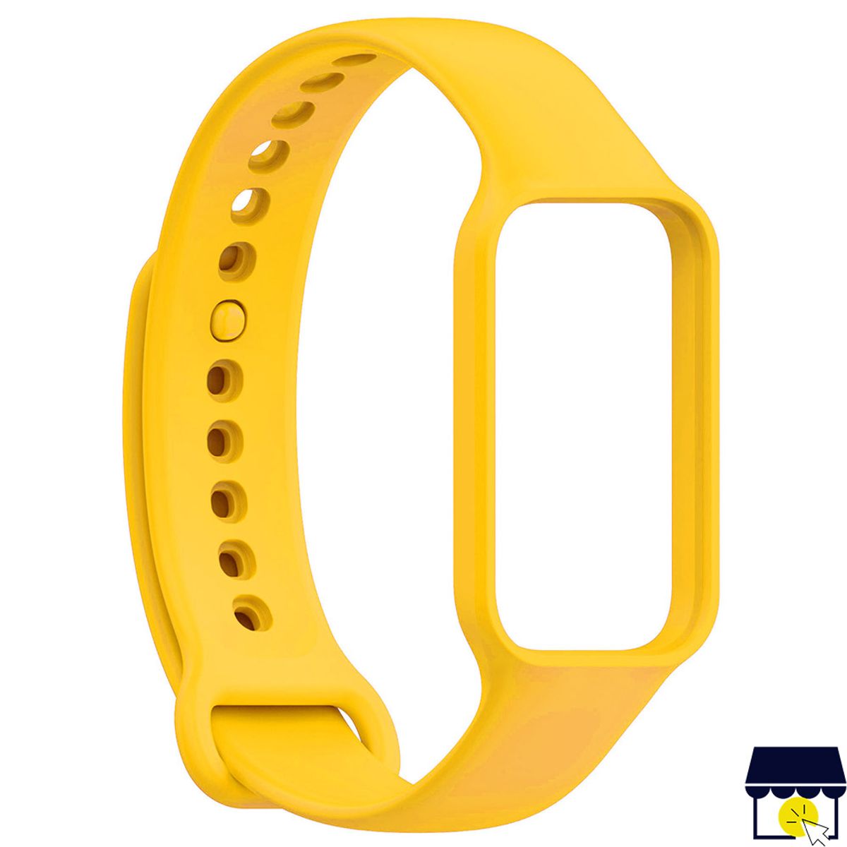 GENERICO - Correa de silicona para Xiaomi Redmi Band 2 + Mica - AMARILLO