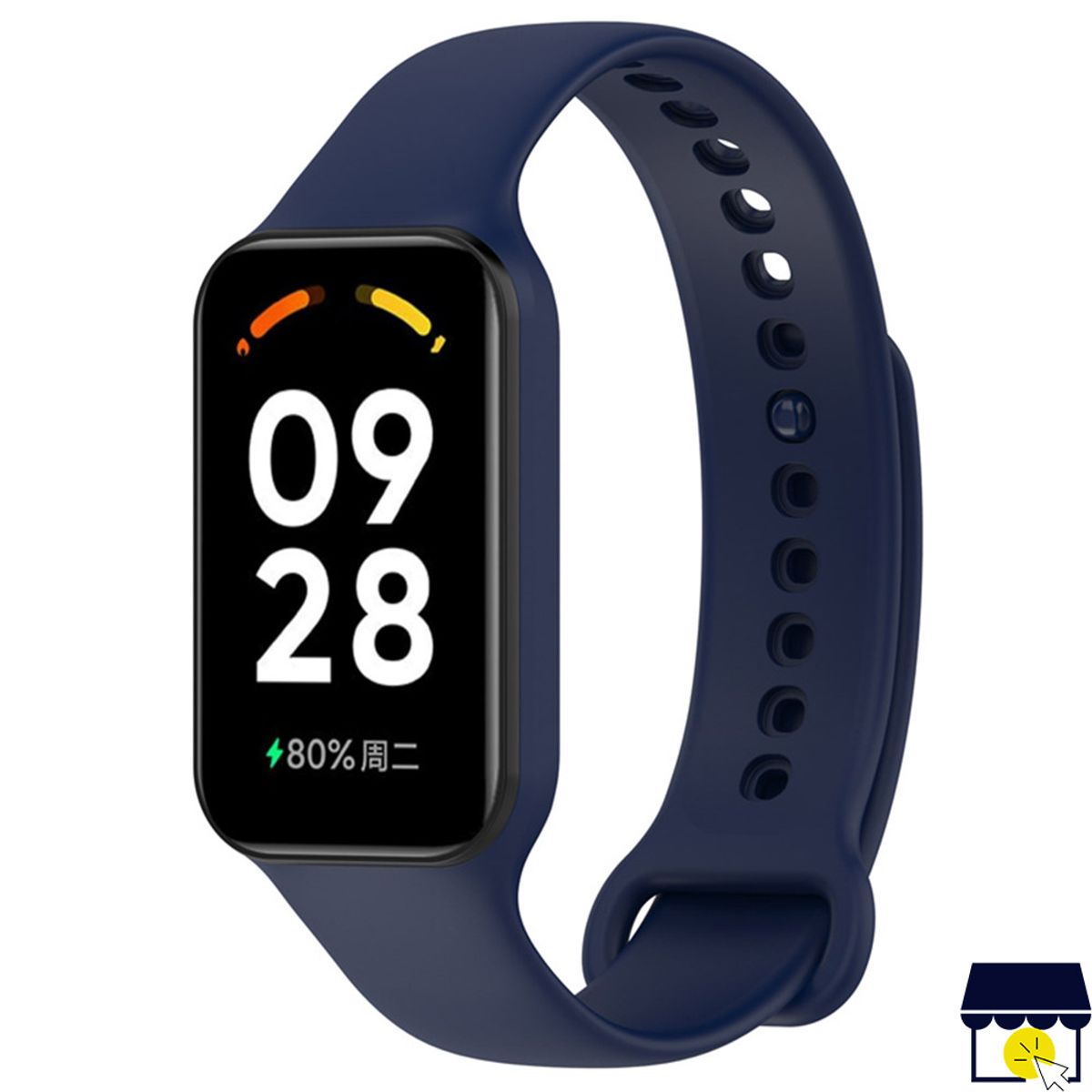 GENERICO - Correa de silicona para Xiaomi Redmi Band 2 + Mica - AZUL