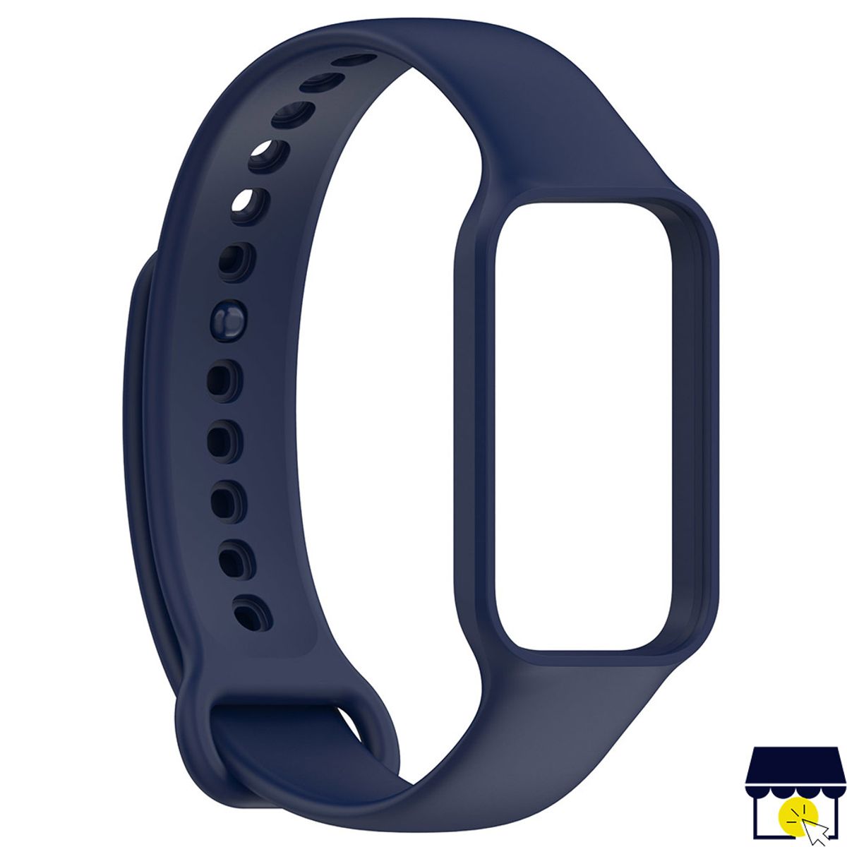 GENERICO - Correa de silicona para Xiaomi Redmi Band 2 + Mica - AZUL