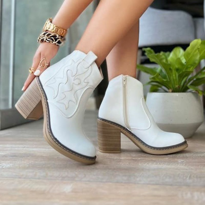 GENERICO - Botin Mujer Yomar Texana 1015L-80 Dorte Blanco