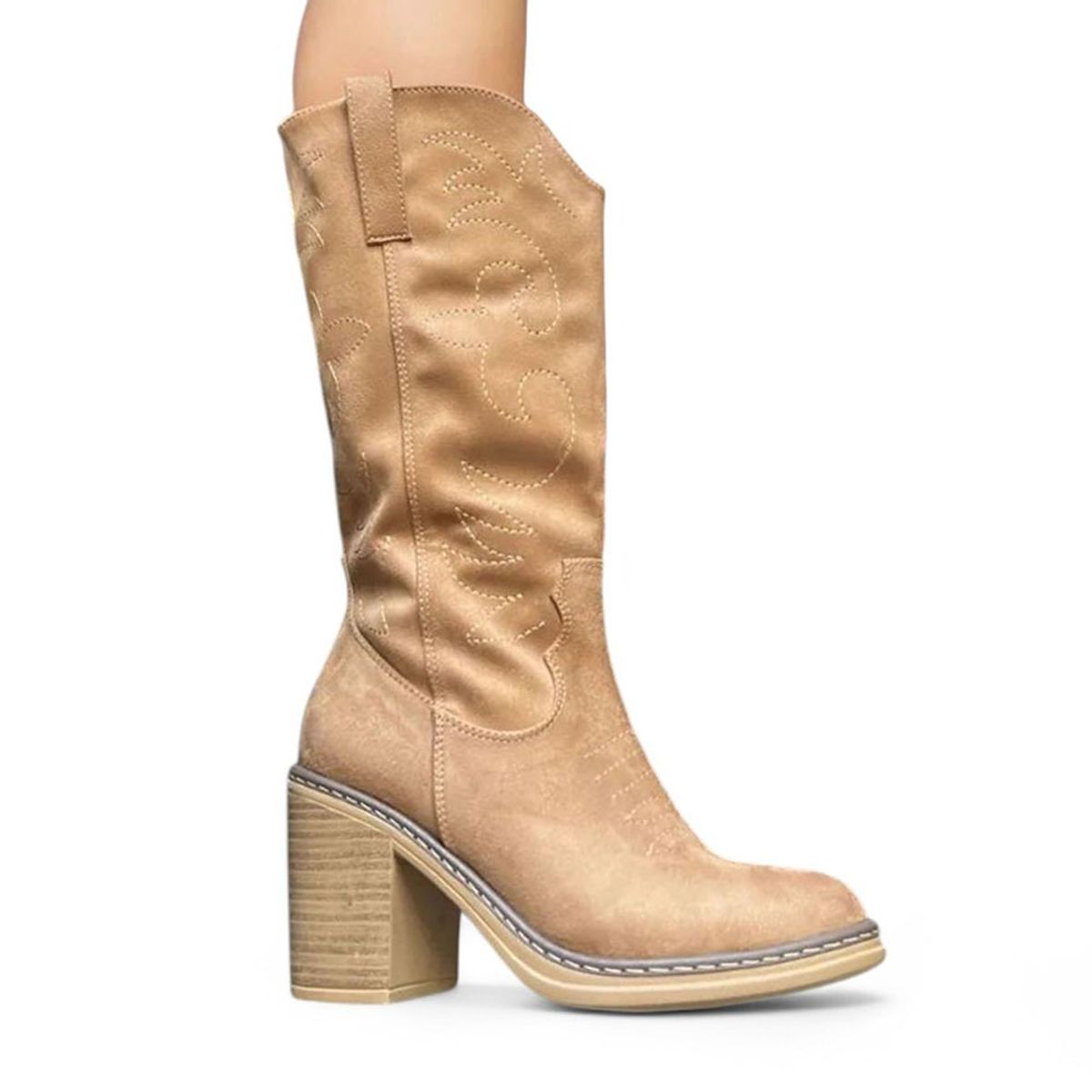 GENERICO - Botin Mujer Texana 2086L-80 Filippa Terran Beige