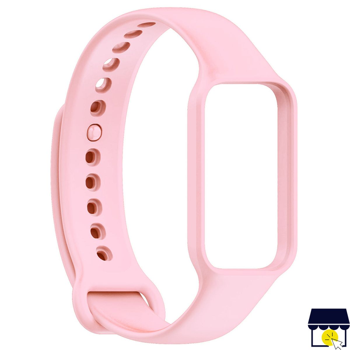 GENERICO - Correa de silicona para Xiaomi Redmi Band 2 + Mica - ROSA
