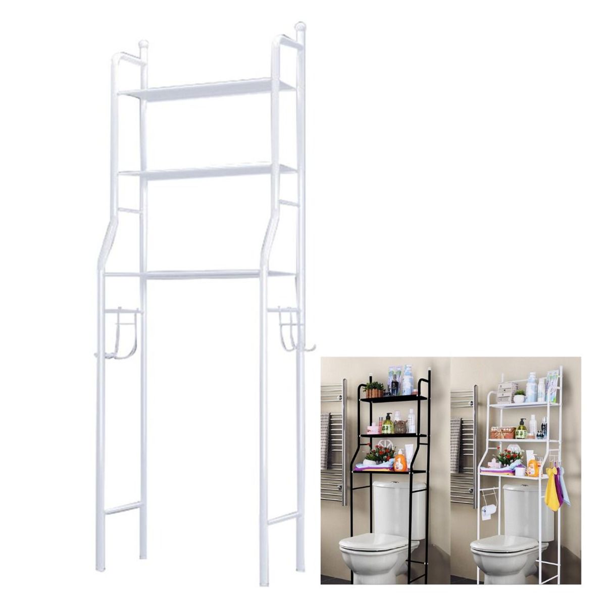 OEM - Estante Organizador de Baño Multifuncional 3 Niveles