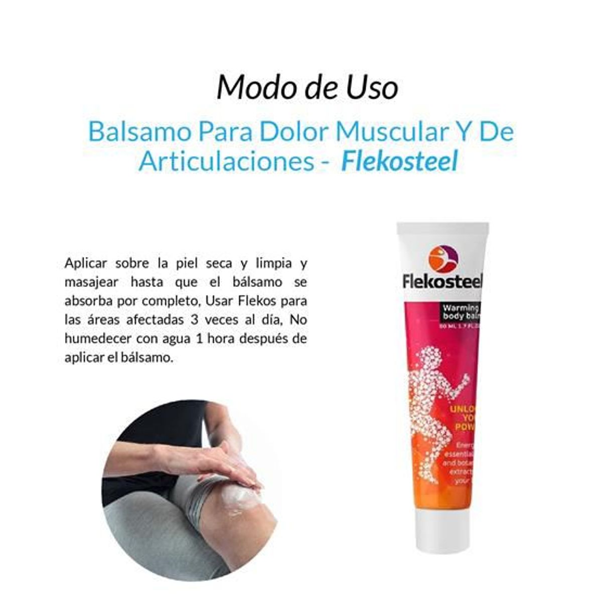 GENERICO - 3 Flekosteel Balsamo Para Dolor Muscular Y De Articulaciones