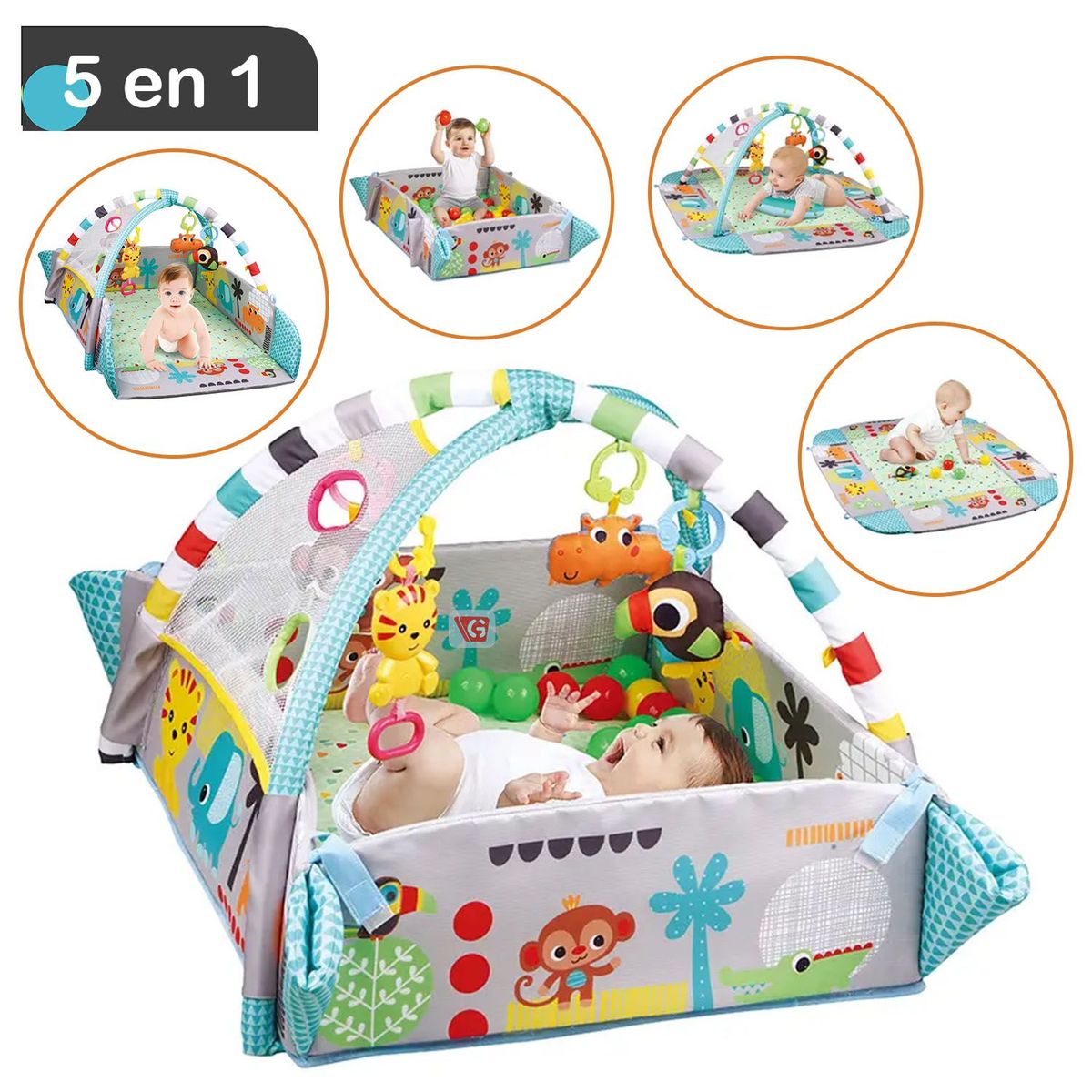 IDEAL - Gimnasio Musical 5 en 1 con Pelotas