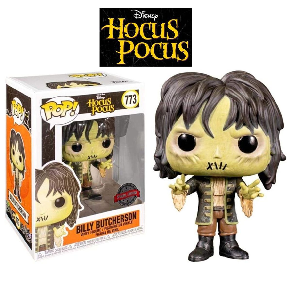 FUNKO - Funko Pop Billy Butcherson - Disney Hocus Pocus Exclusivo SE