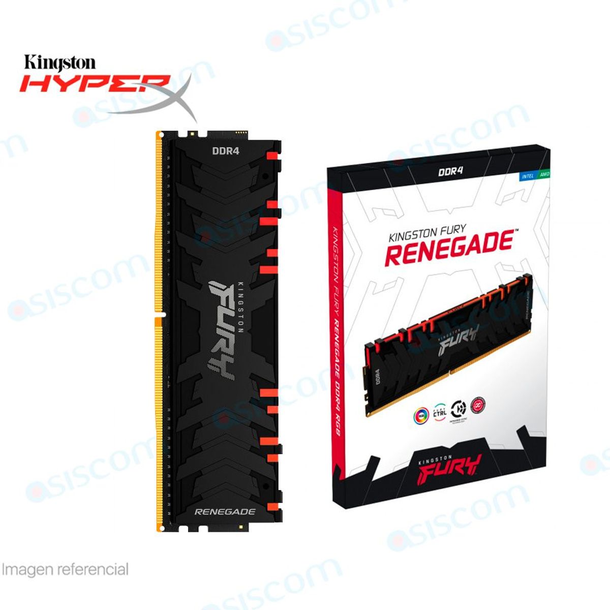 KINGSTON - Memoria RAM Kingston FURY Renegade RGB 16GB 1x16GB DDR4 3600MHz CL16