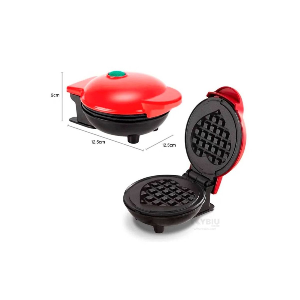OEM - Mini Wafflera Eléctrica Antiadherente - Circular
