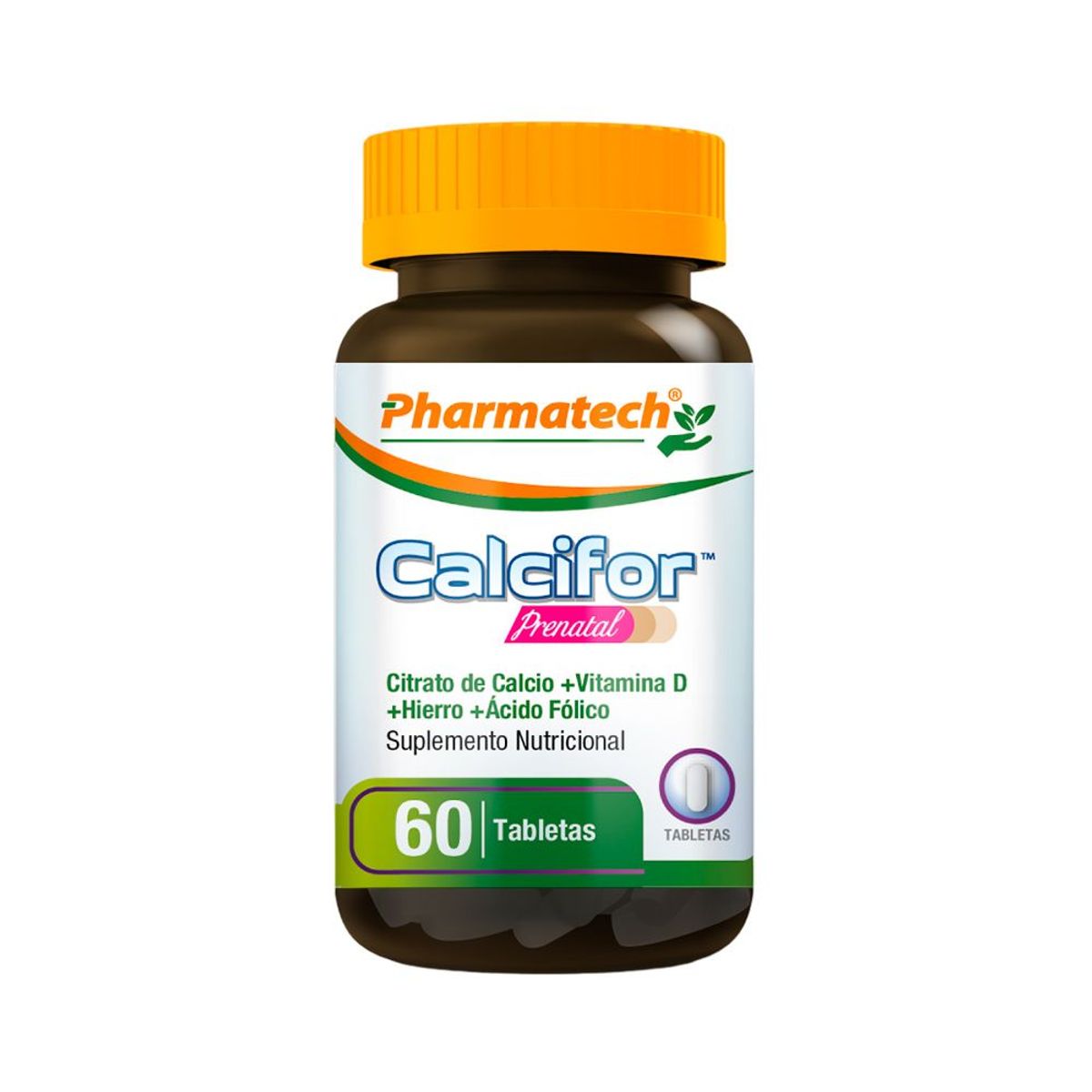 PHARMATECH - Calcio Prenatal Pharmatech 60 Tabletas